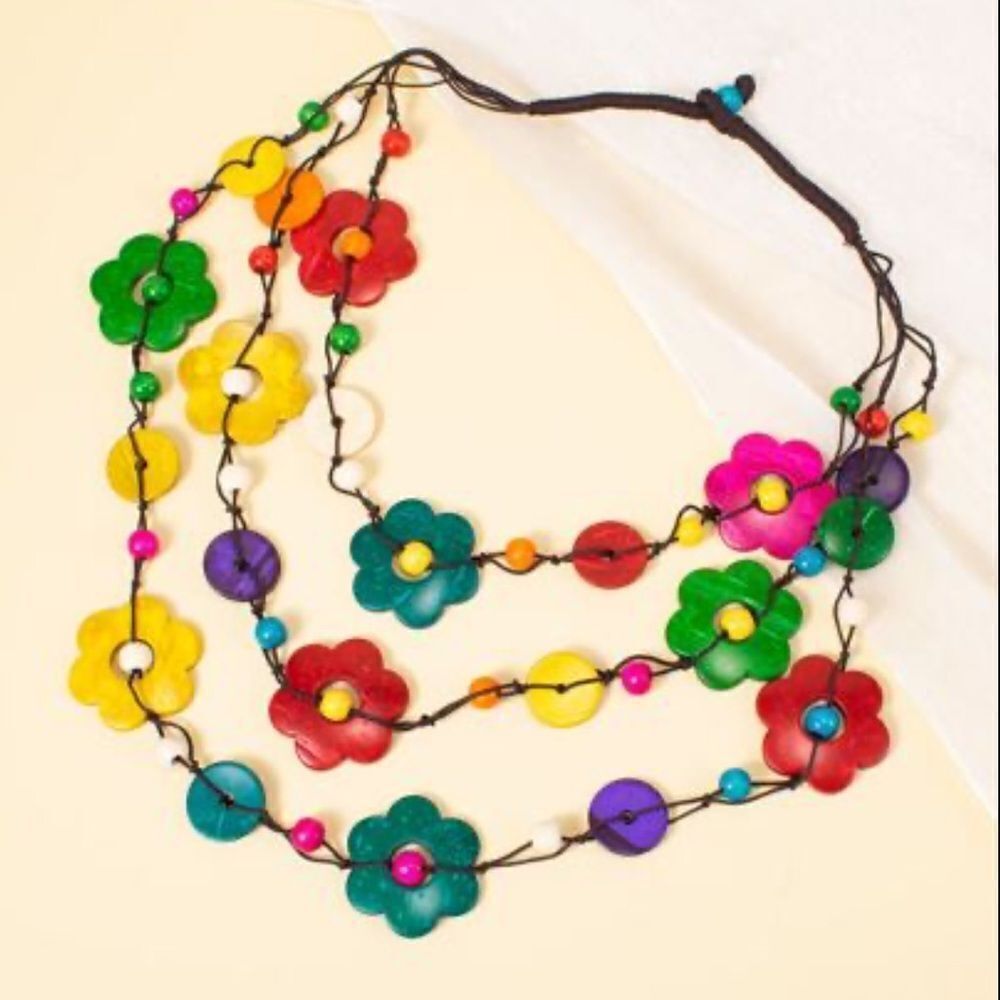 boho colorful necklace A311